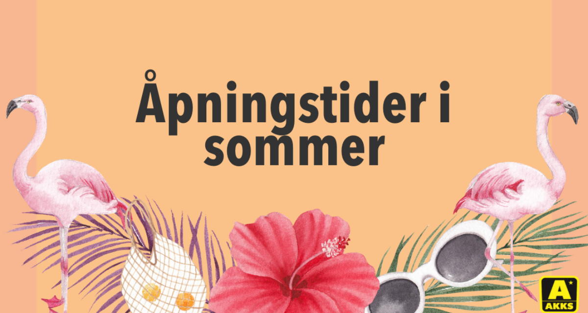 Åpningstider i sommer