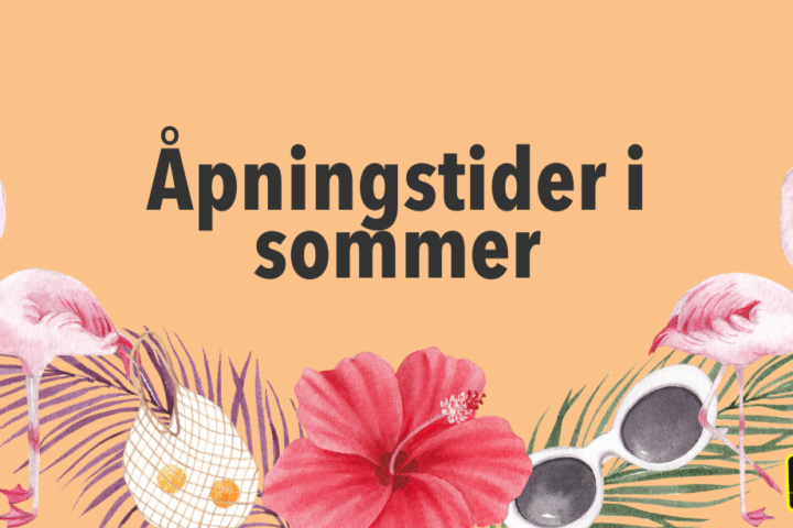 Åpningstider i sommer