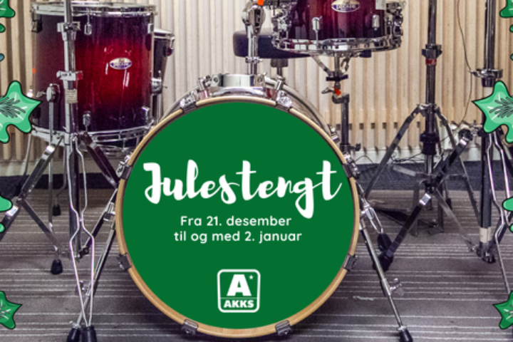 Julestengt hos AKKS fra 21. des til 2. jan