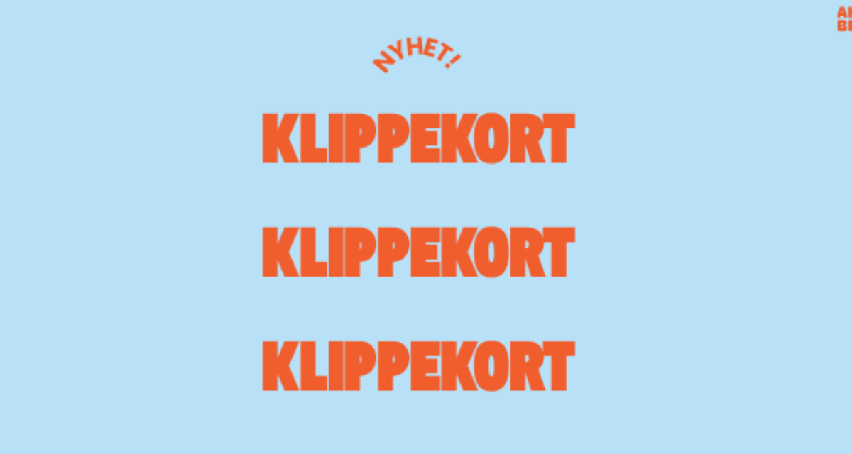 Nyhet: Billigere øving med KLIPPEKORT