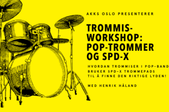 Trommis workshop : Pop-trommer og SPD-X Trommepads