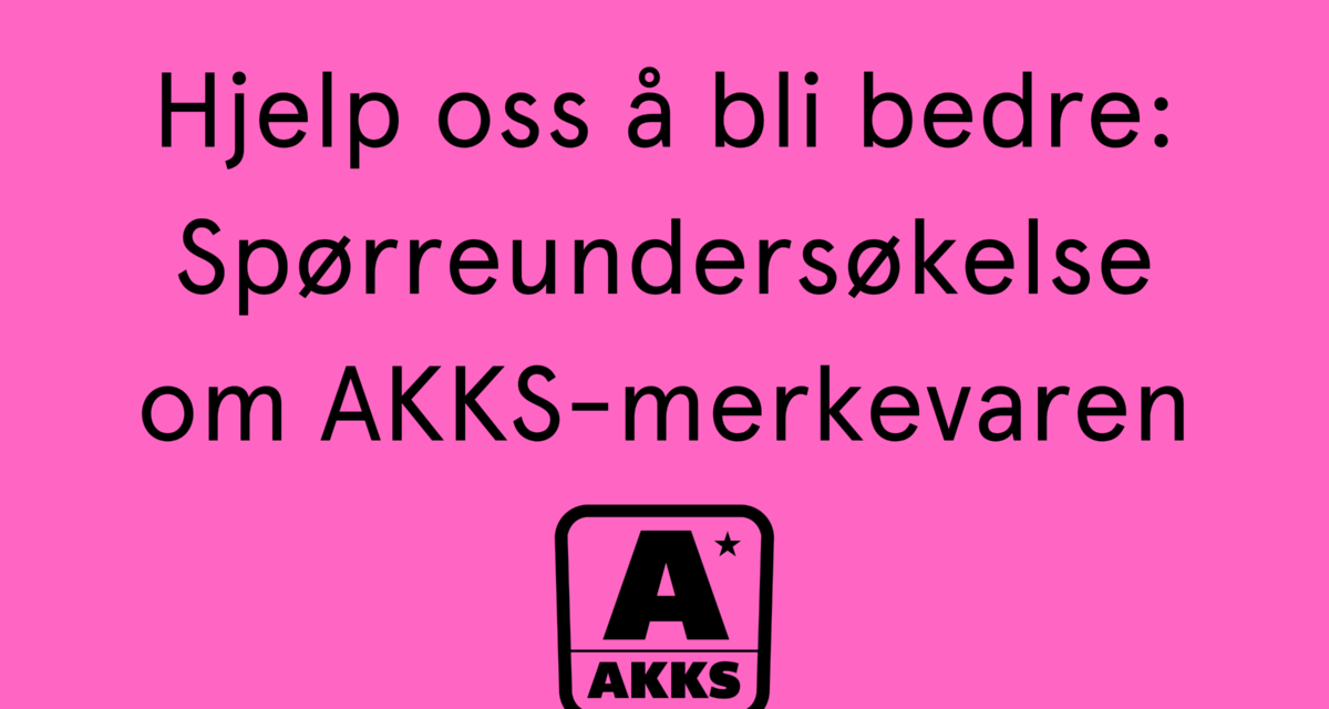 Spørreundersøkelse om AKKS-merkevaren – Vinn gavekort